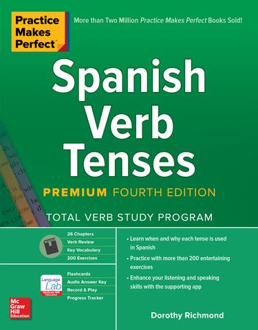 封面图像为西班牙语动词时态-实践使完美