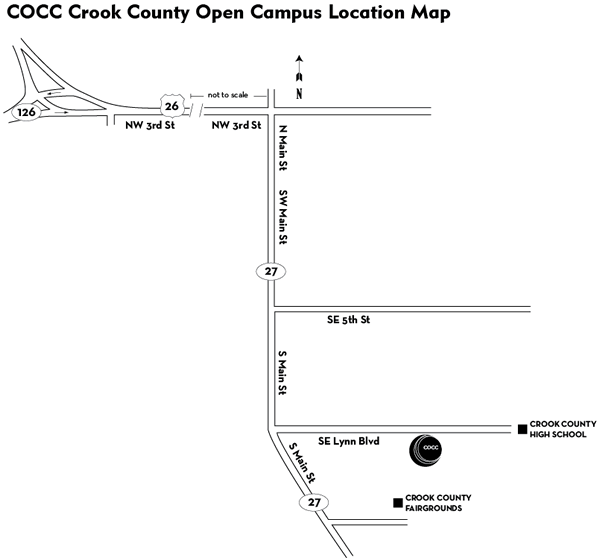 克鲁克县开放校园地图